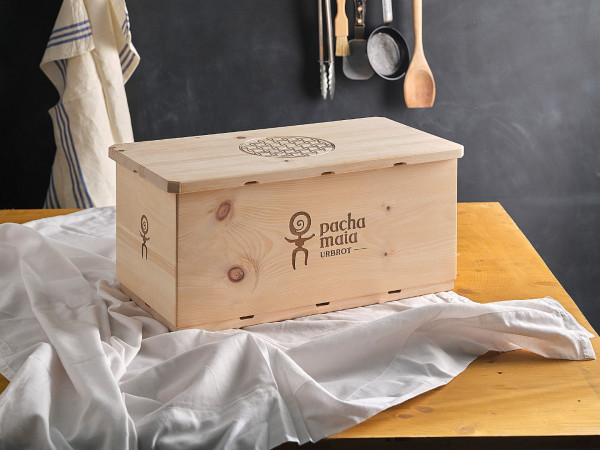 pacha-maia Zirben-Urbbrotbox - für eine länger anhaltende Frische, glutenfreies Brot kaufen, glutenfreies brot bestellen, brot ohne gluten kaufen
